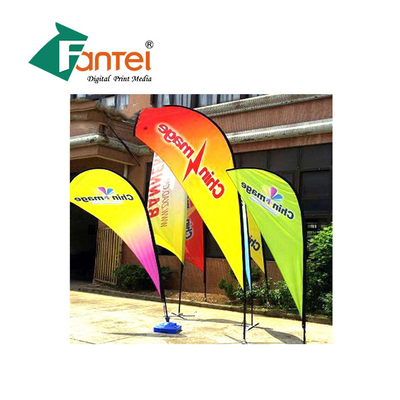 폴리에스테르 야외 망조직 염료 승화는 화면 상향 이동 배너를 개인화했습니다